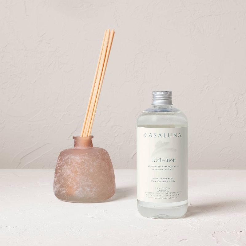 slide 3 of 5, 350ml Reflection Reed Diffuser Refills - Casaluna™: Home Fragrance, Coconut & Lavender Scents, No Battery Required, 350 ml