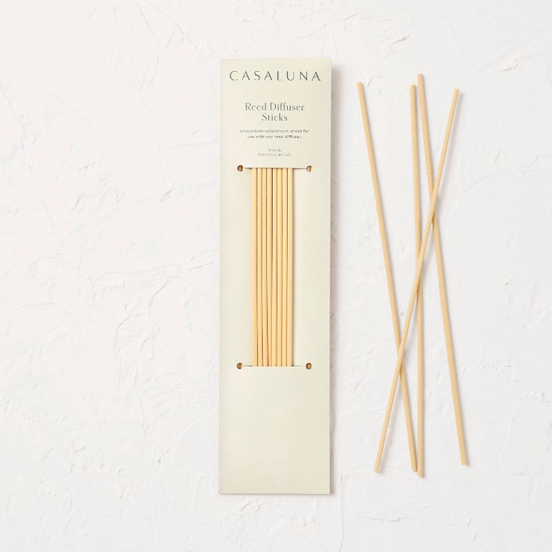 slide 1 of 3, 16ct Replacement Diffuser Reeds Tan - Casaluna™: Unscented, PET Material, Therapy Device Accessory, 16 ct