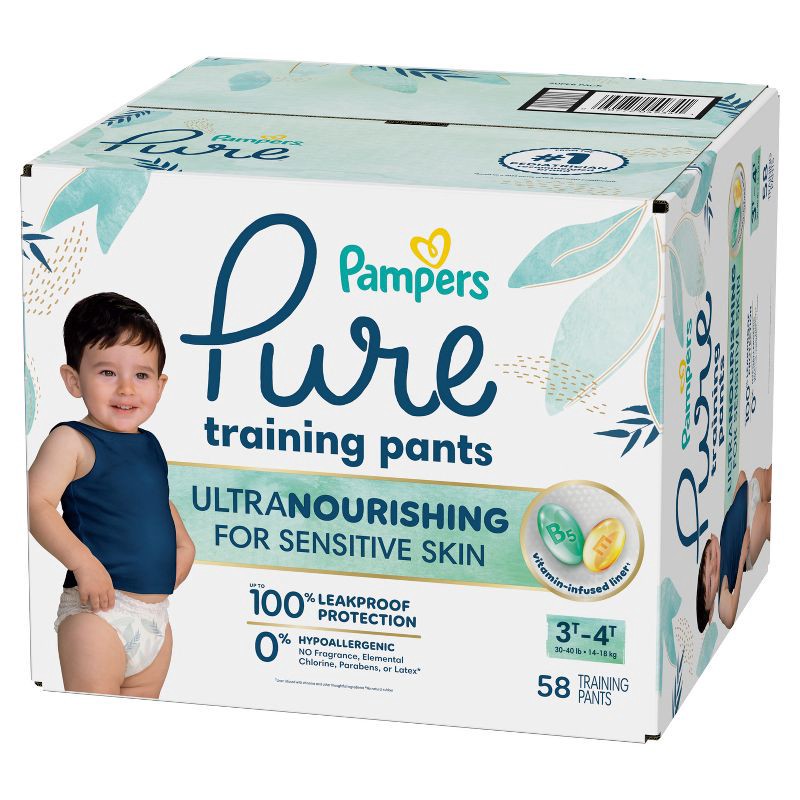 slide 16 of 16, Pampers Pure Protection Training Underwear - Baby Shark - Size 3T-4T - 58ct, 58 ct