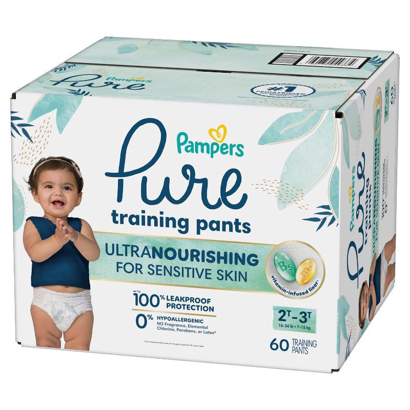 slide 16 of 16, Pampers Pure Protection Training Underwear - Baby Shark - Size 2T-3T - 60ct, 60 ct