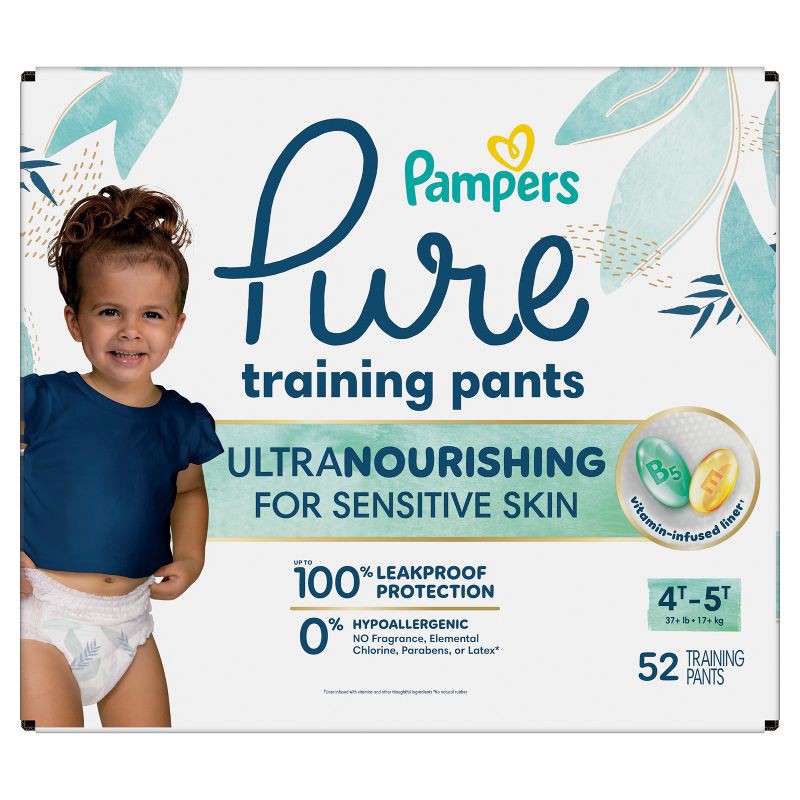 slide 14 of 16, Pampers Pure Protection Training Underwear - Baby Shark - Size 4T-5T - 52ct, 52 ct
