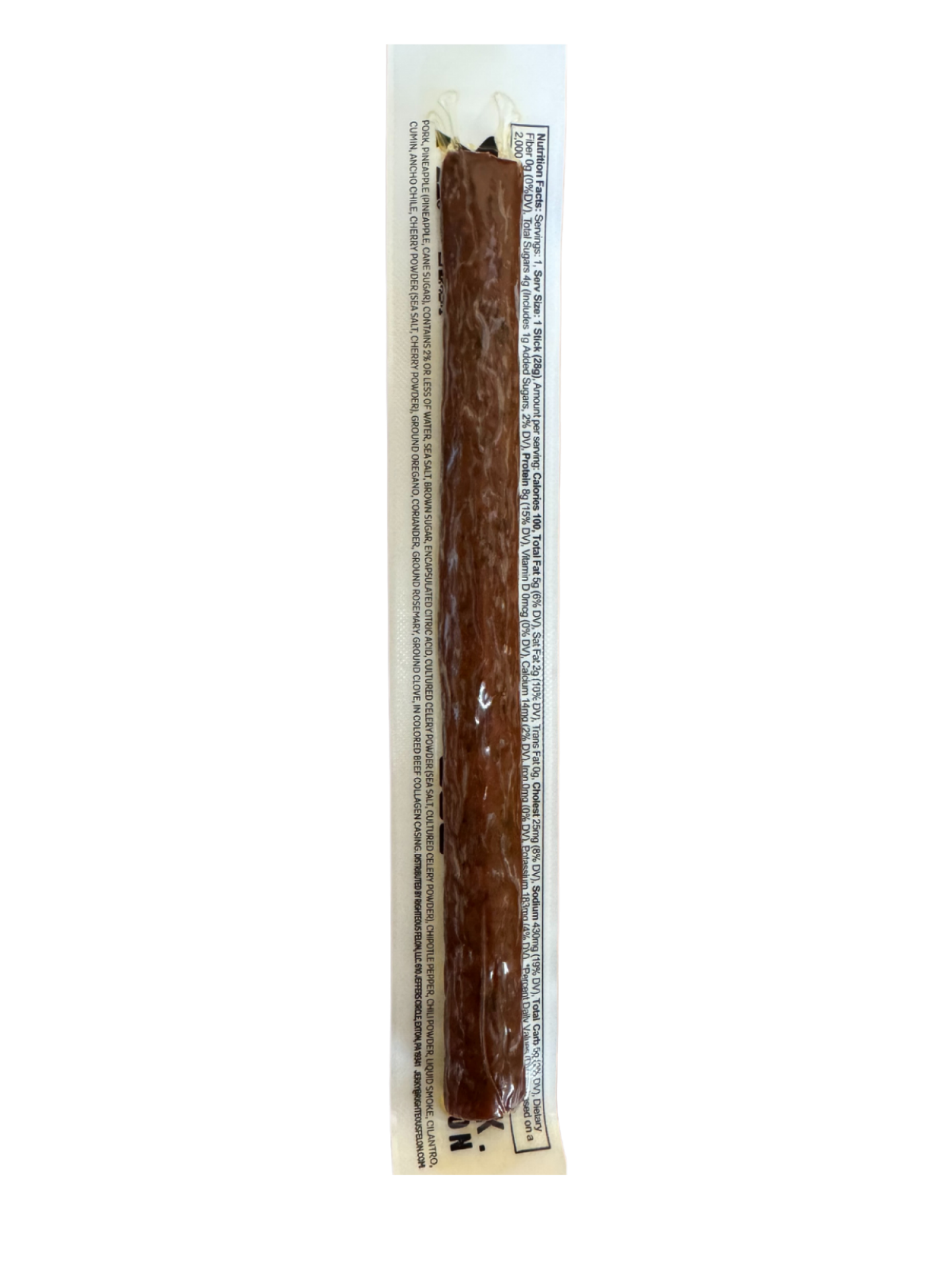 slide 2 of 3, Righteous Felon Al Pastor & Pineapple Street Taco Inspired Pork Stick 1 oz, 1 oz