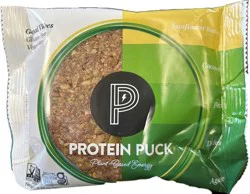Protein Puck Good Vibes Sunflower Butter Coconut Flax Dates Agave Protein Bar 3.25 oz