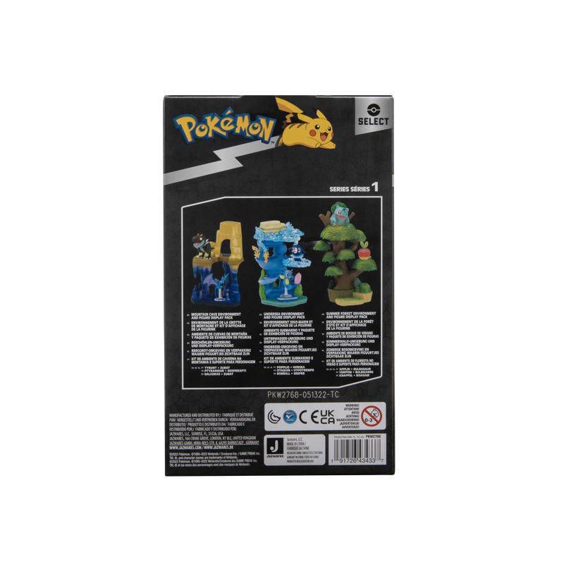 Pokémon Select - Summer Forest Environment & Figure display Pack - Pokémon  Action Figures