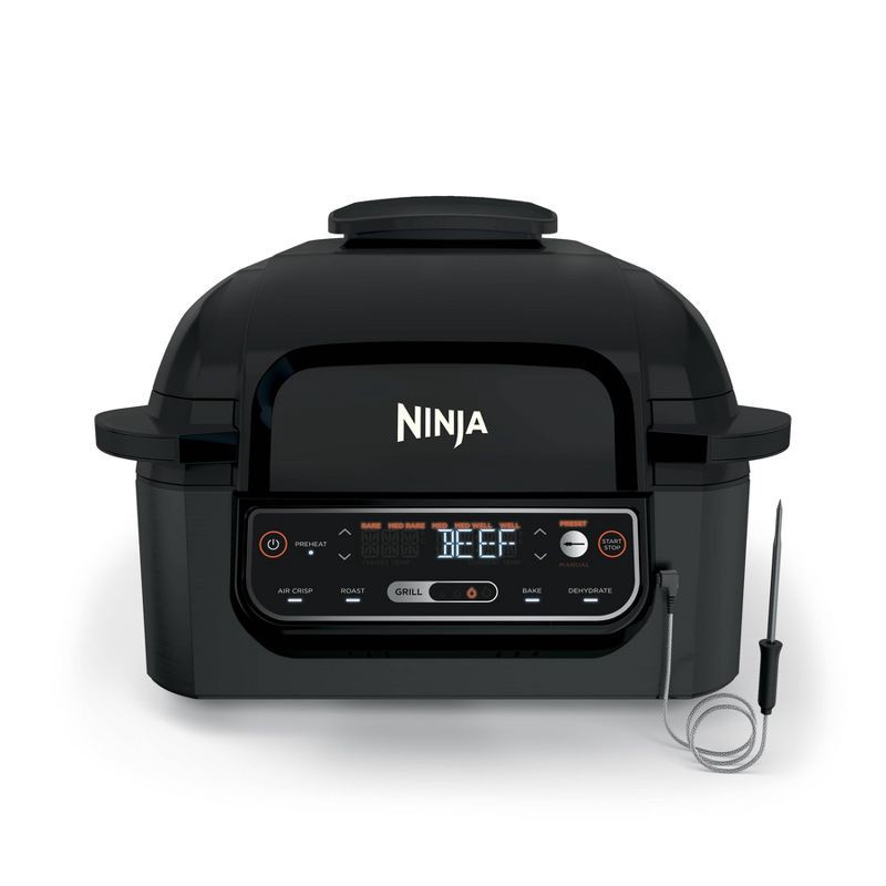 slide 1 of 1, Ninja Foodi Smart 5-in-1 Indoor Grill with 4qt Air Fryer - Black - LG451BK, 4 qt