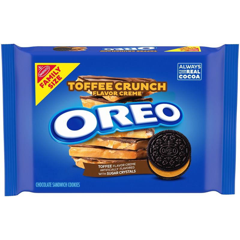 slide 1 of 12, OREO Toffee Crunch Cookies - 17oz, 17 oz