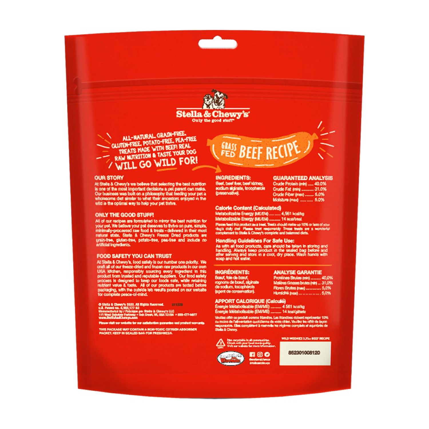 slide 2 of 8, STELLA & CHEWYS Stella & Chewy's Wild Weenie Dog Treats - Grass-Fed Beef Recipe - 3.25 Ounce Bag, 3.25 oz