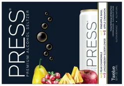 Press Alcohol Seltzer, Premium, 12 Pack