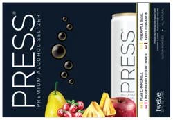 Press Alcohol Seltzer, Premium, 12 Pack