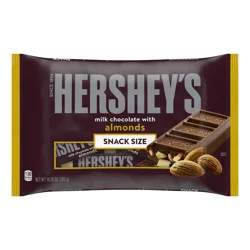 Hershey's Milk Chocolate with Almonds Snack Size Candy Bag, 10.35 oz