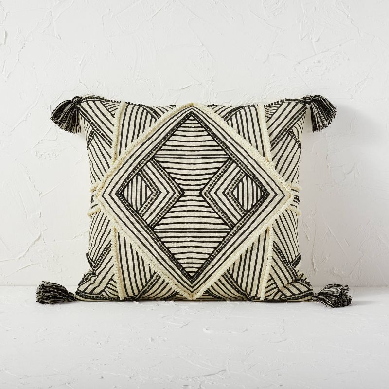 Four Square Geometric Throw Pillow