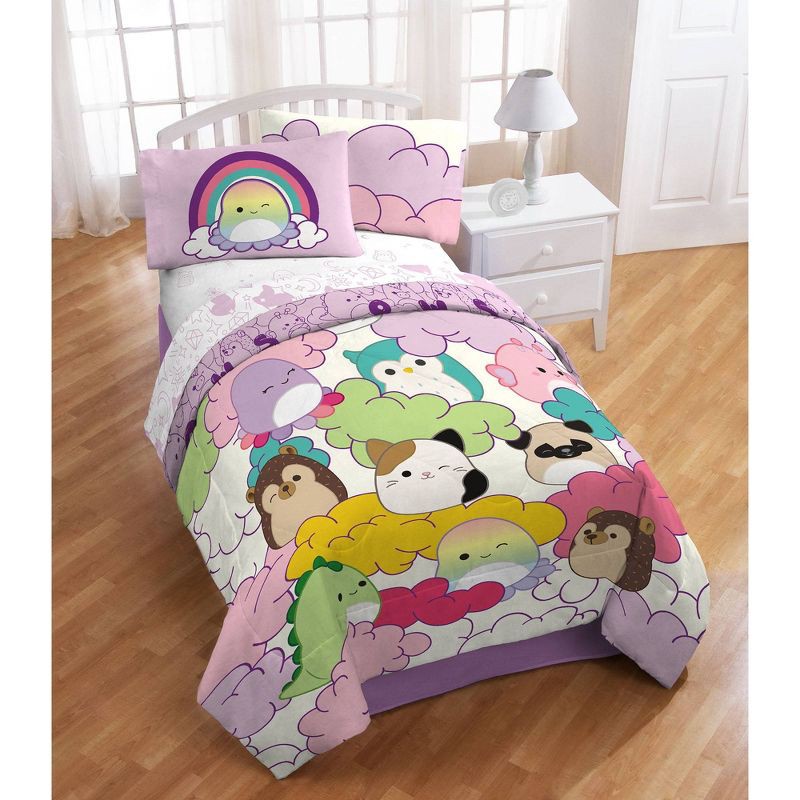 slide 5 of 7, Squishmallows Twin Reversible Kids' Comforter, 1 ct