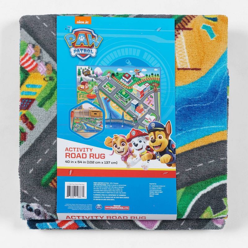 slide 4 of 4, 40" x 54" PAW Patrol Activity Road Rug, 1 ct
