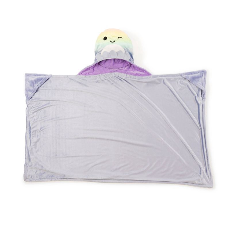 slide 4 of 5, Squishmallows Kids' Hooded Blanket Purple, 1 ct