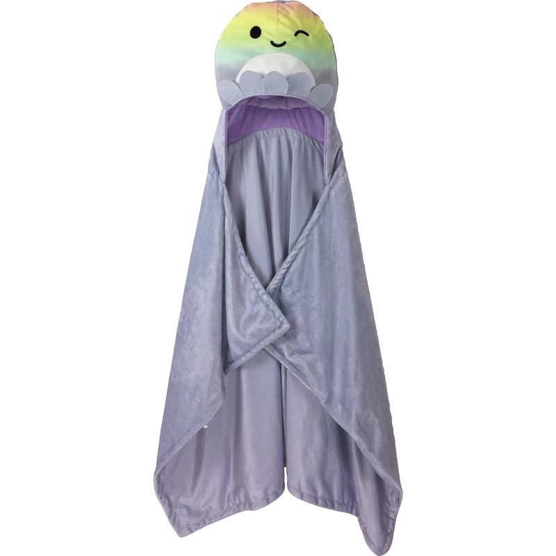 slide 1 of 2, Squishmallows Kids' Hooded Blanket Purple, 1 ct