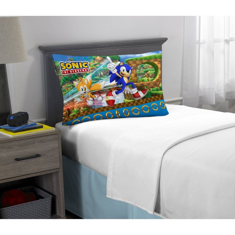 slide 3 of 3, Sonic the Hedgehog Kids' Pillowcase, 1 ct