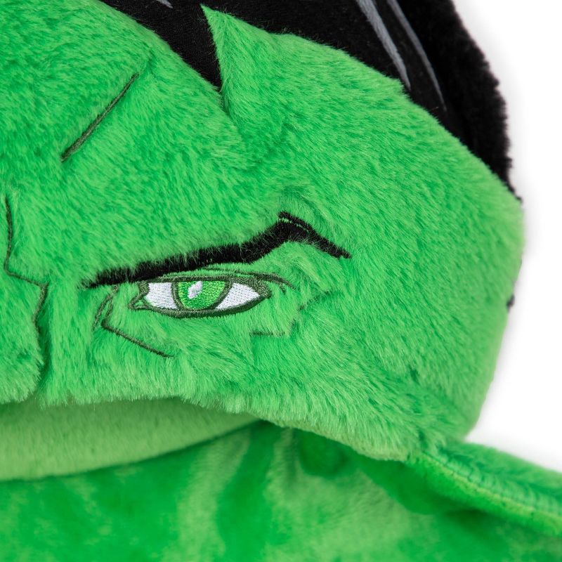 slide 2 of 5, Marvel Hulk Kids' Hooded Blanket Green, 1 ct