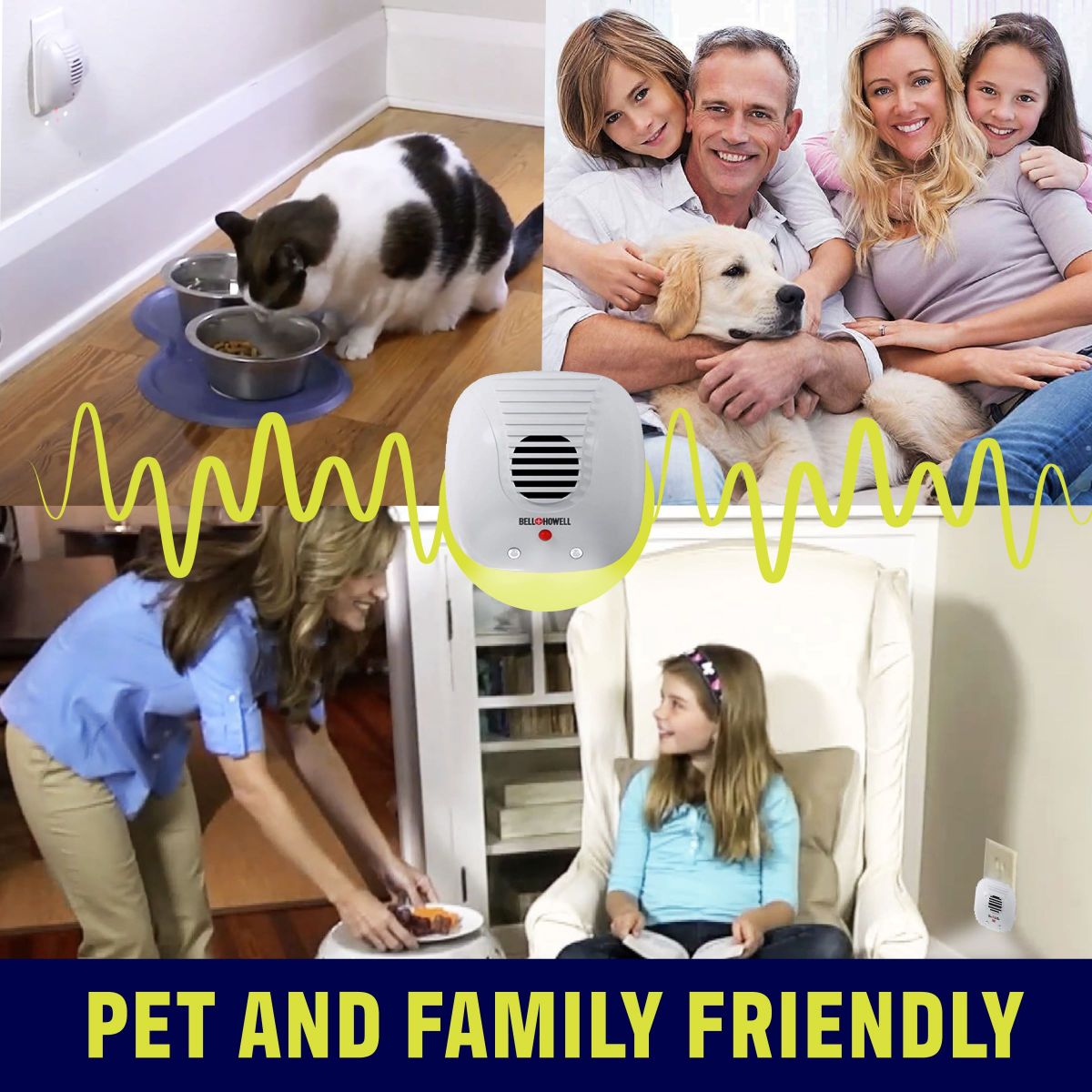 slide 4 of 4, Bell + Howell Bell & Howell Micro-UltraSonic Pest Repellers 3-Room Solution, 3 ct