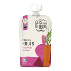 Serenity Kids Organic Roots with Organic Olive Oil Baby Food Pouch - 3.5oz