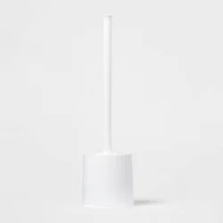 Toilet Brush White - Room Essentials™: Plastic Scrubber, Recyclable Holder, 16.25" Height