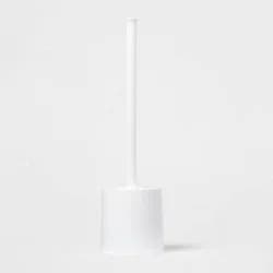 Toilet Brush White - Room Essentials™: Plastic Scrubber, Recyclable Holder, 16.25" Height