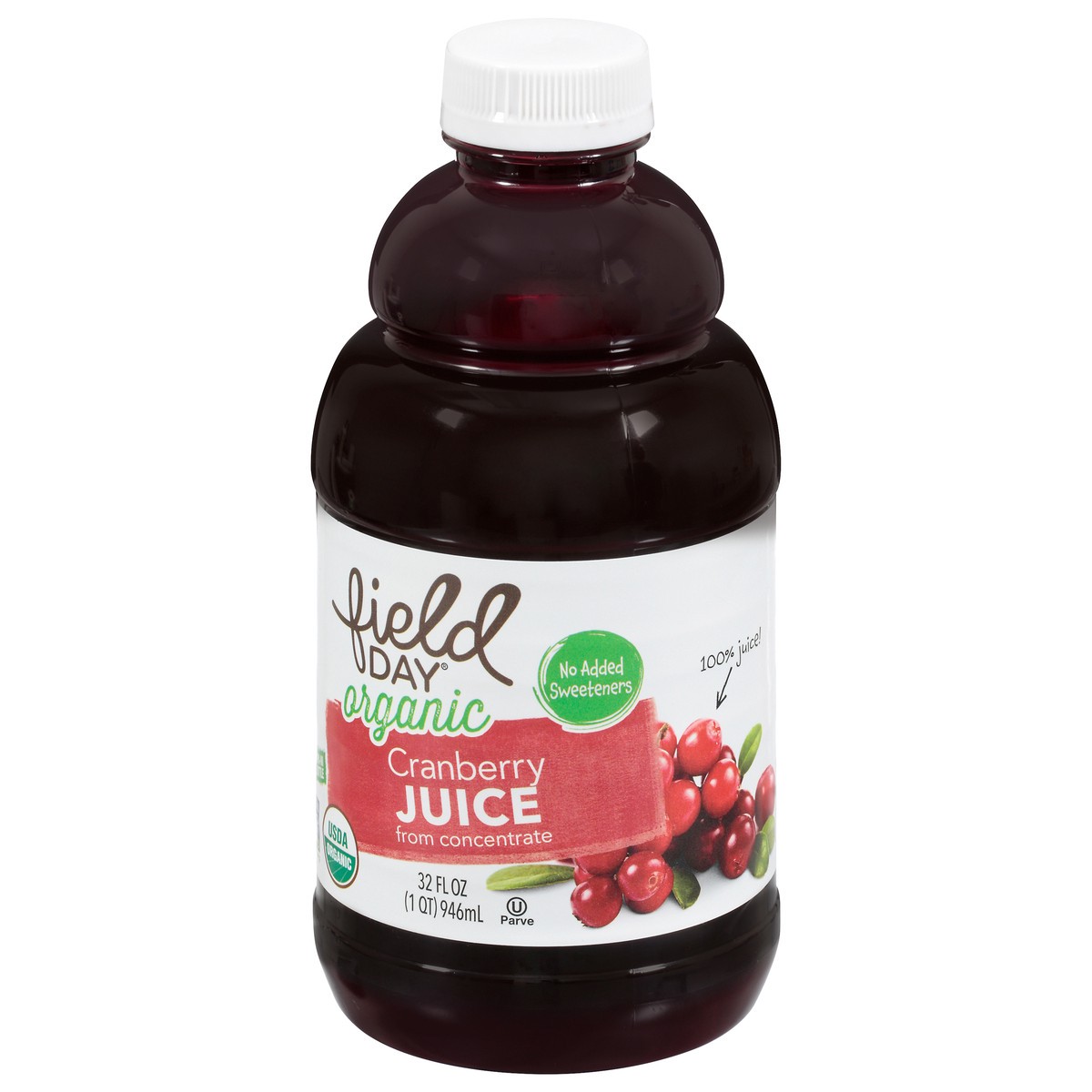 slide 2 of 13, Field Day Organic Cranberry Juice from Concentrate - 32 fl oz, 32 oz