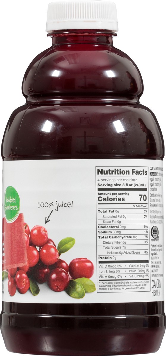 slide 3 of 13, Field Day Organic Cranberry Juice from Concentrate - 32 fl oz, 32 oz