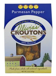 Olivia's Croutons Parmesan Pepper - 5 oz