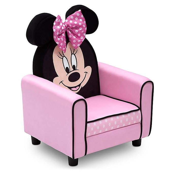 slide 1 of 1, Delta Children Disney Minnie Mouse Figural Upholstered Kids Chair - Pink/Black, 1 ct