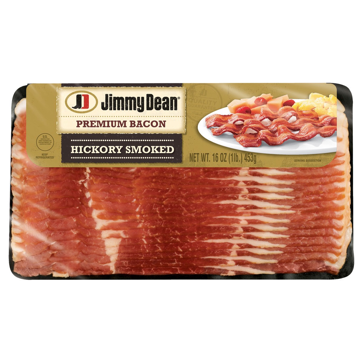 slide 3 of 6, Jimmy Dean Premium Hickory Smoked Bacon, 16 oz., 16 oz