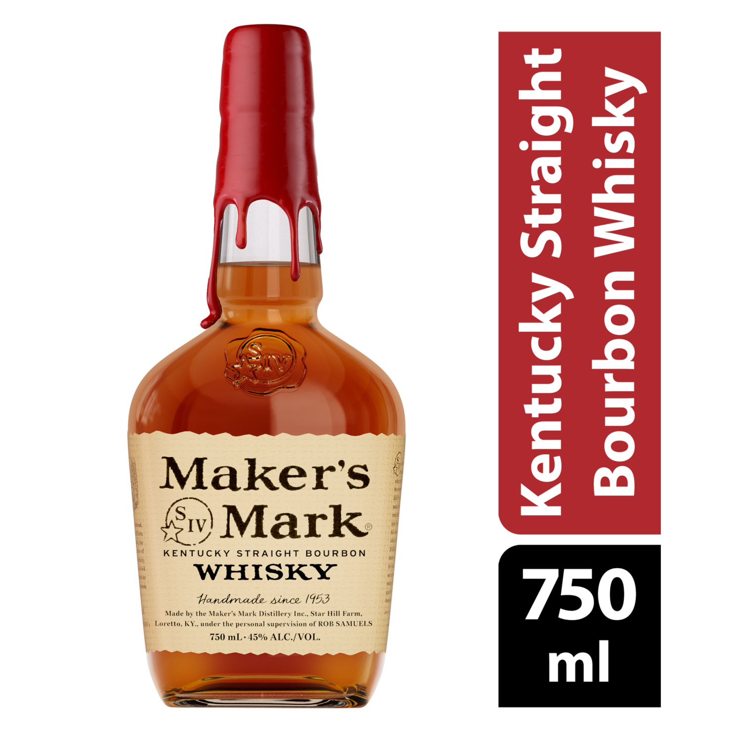 slide 1 of 4, Maker's Mark Kentucky Straight Bourbon Whisky 750 ml, 750 ml