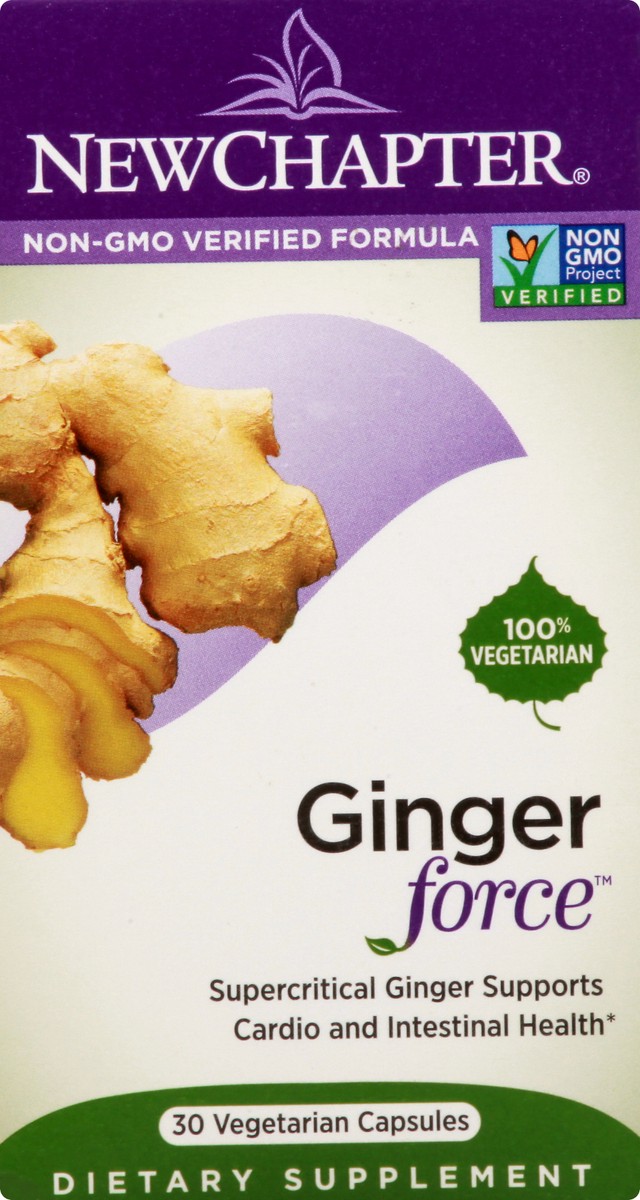 slide 11 of 12, New Chapter Vegetarian Capsules Ginger 30 ea, 30 ct