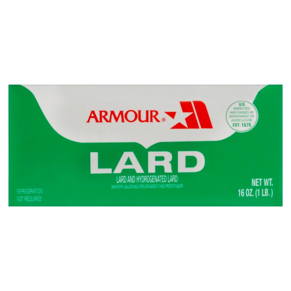 slide 2 of 3, Armour Lard Carton, 16 oz