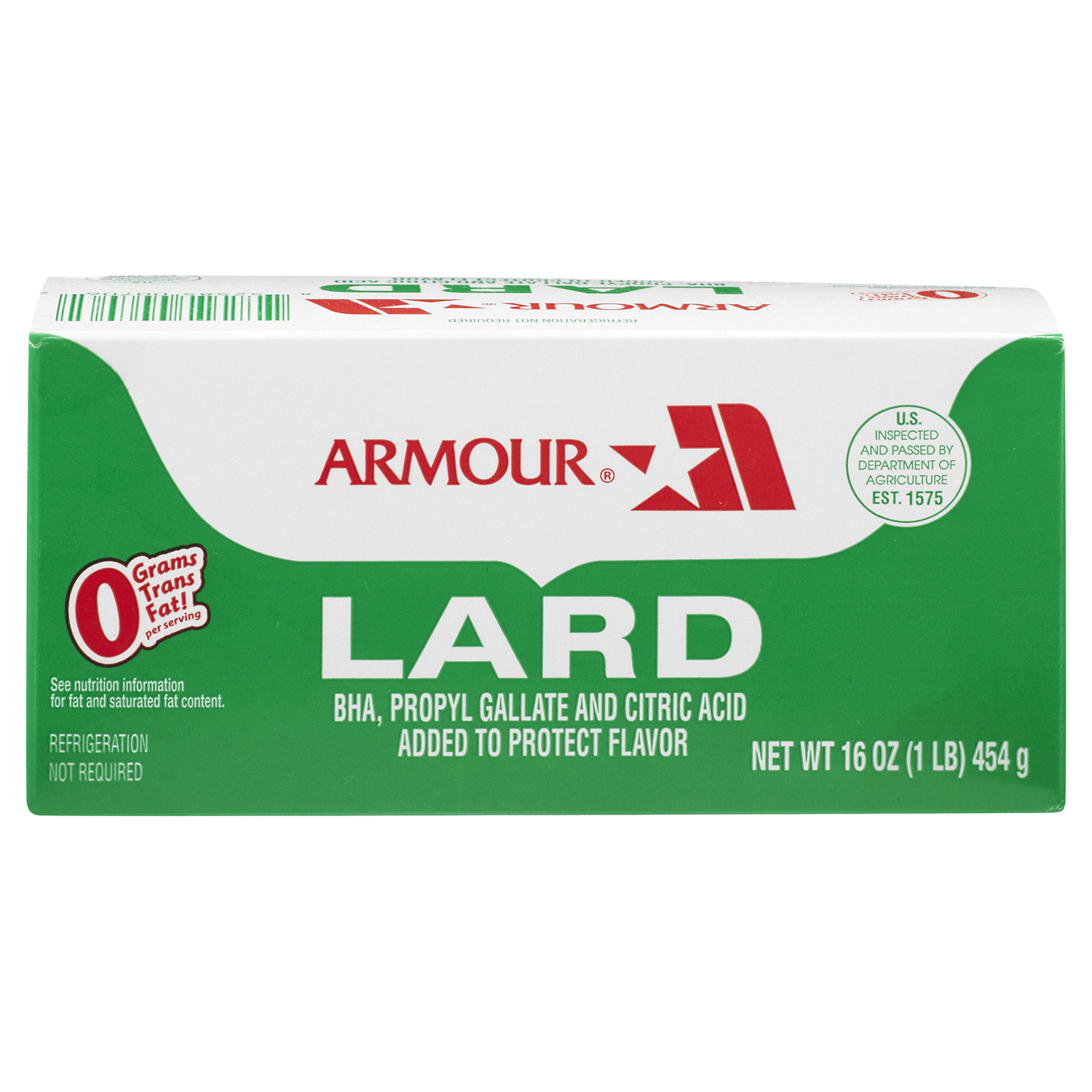 slide 1 of 3, Armour Lard Carton, 16 oz