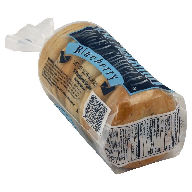 slide 1 of 2, 1st National Bagel Company Blueberry Bagels, 5 ct; 14.25 oz