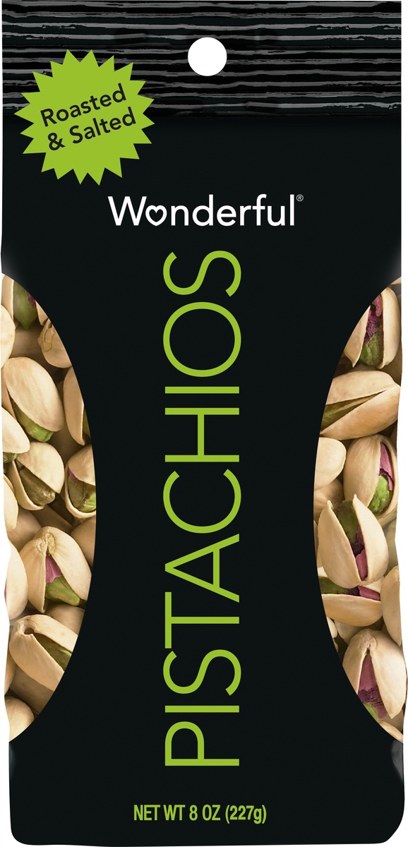 slide 7 of 9, Wonderful Pistachios, Roasted and Salted, 8 oz