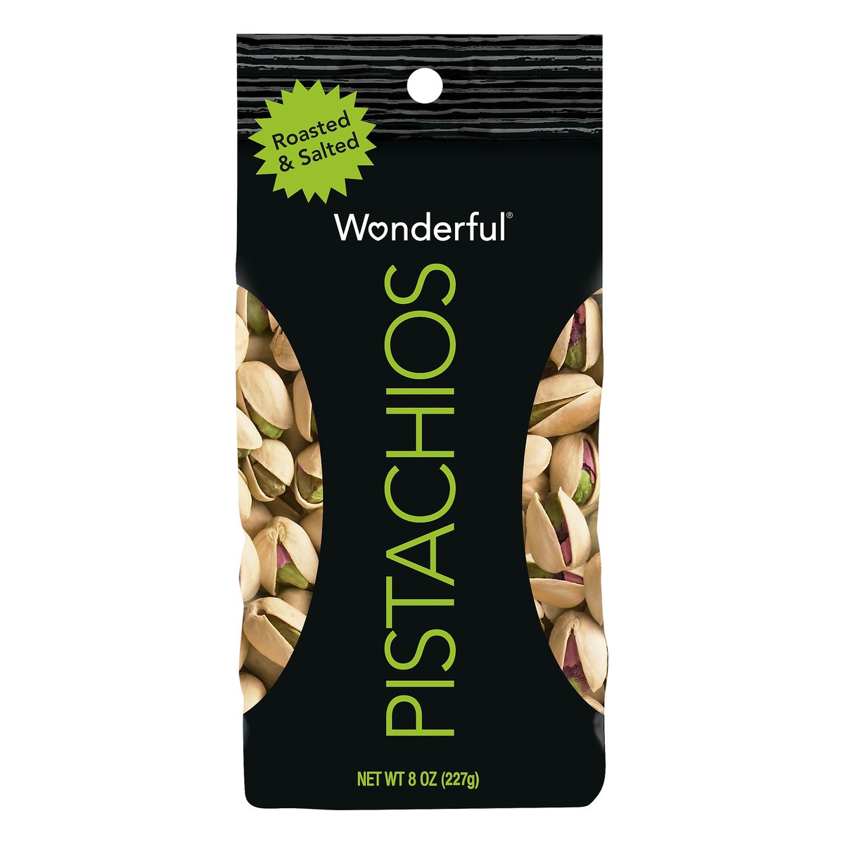 slide 1 of 9, Wonderful Pistachios, Roasted and Salted, 8 oz