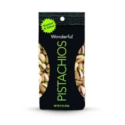 Wonderful Pistachios, In Shell Roasted & Salted Nuts, 8 Ounce Bag