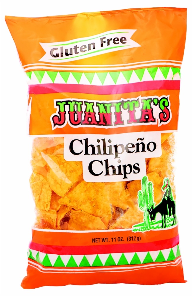 slide 1 of 5, Juanita's Food Chilipeno Tortilla Chips, 