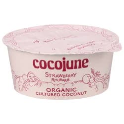 Cocojune Organic Strawberry Rhubarb Cultured Coconut