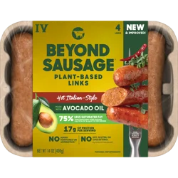 Beyond Meat Beyond Sausage Frozen Plant-Based Sausage Links - Hot Italian Style