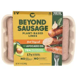 Beyond Meat Beyond Sausage Plant-Based Sausage Links, Brat Original, 4 Pk/14 Oz