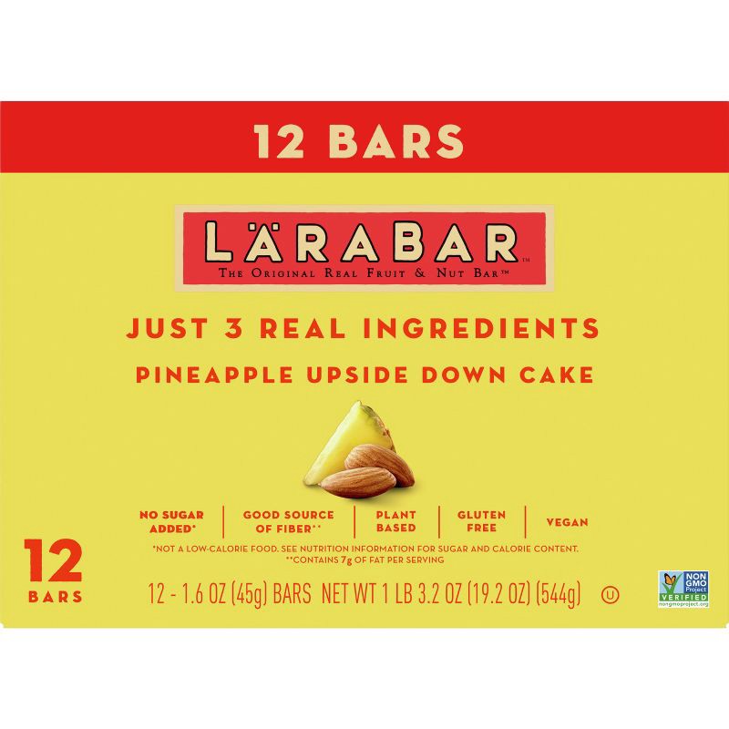 slide 6 of 7, Larabar Pineapple Upside Down Bar - 12ct, 12 ct