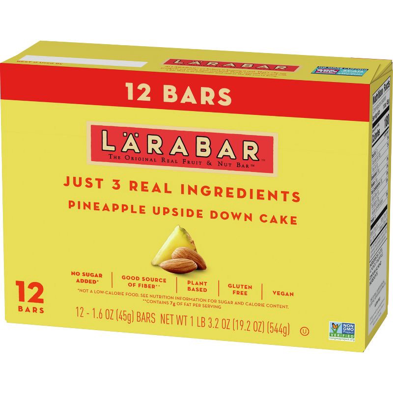 slide 7 of 7, Larabar Pineapple Upside Down Bar - 12ct, 12 ct