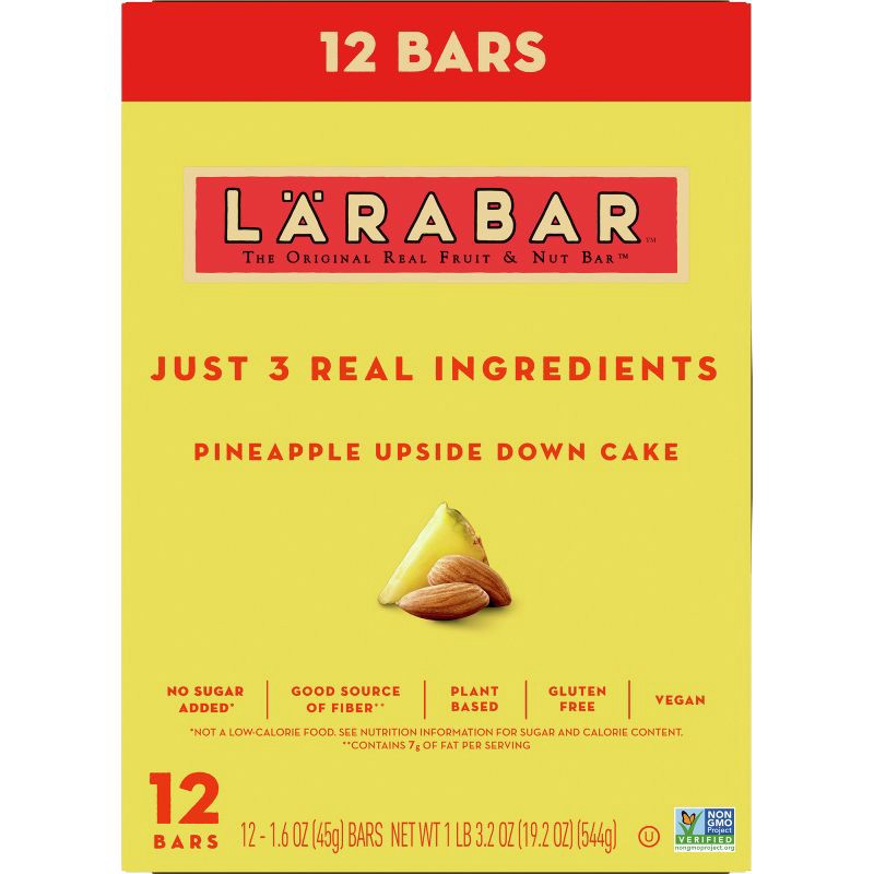 slide 4 of 7, Larabar Pineapple Upside Down Bar - 12ct, 12 ct