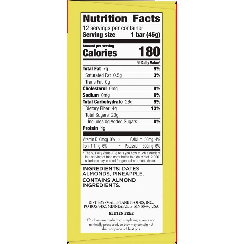 slide 3 of 7, Larabar Pineapple Upside Down Bar - 12ct, 12 ct