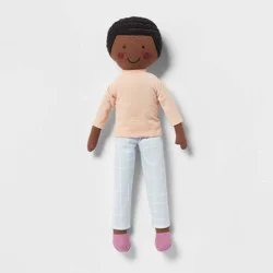Decorative Kids' Pillow Pal Peach - Pillowfort™: Novelty Plush Throw Pillow, Recycled Polyester Fill, OEKO-TEX Certified