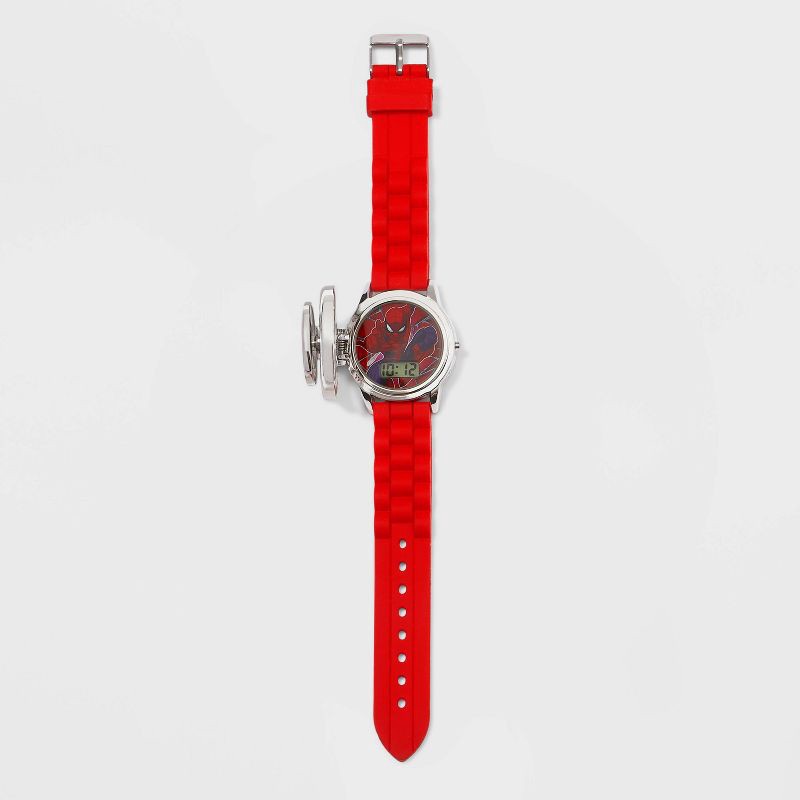 slide 2 of 3, Boys' Marvel Spider-Man Watch - Red, 1 ct