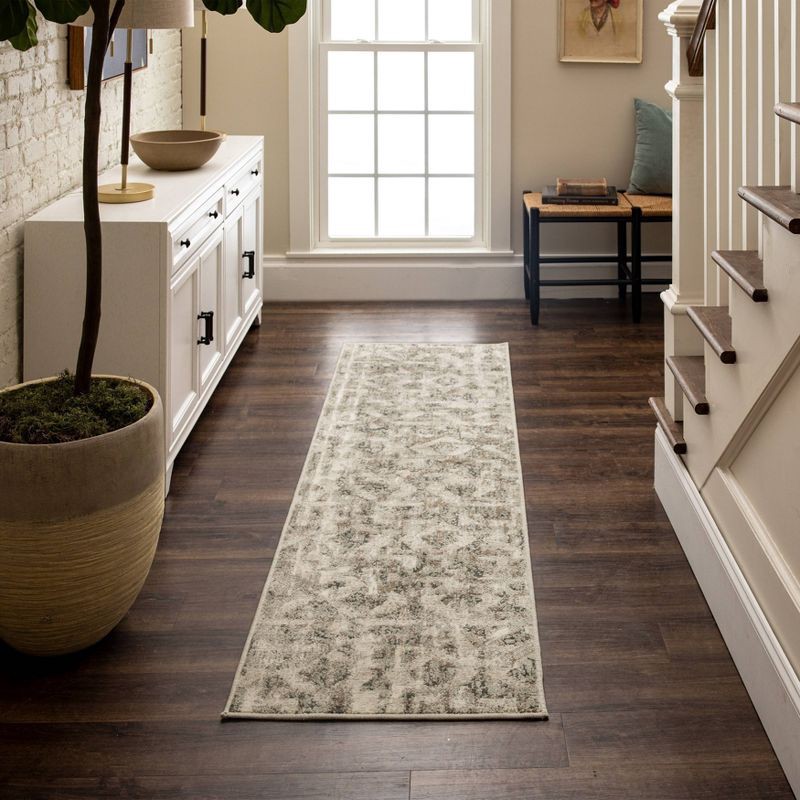 slide 3 of 4, 2'x7' Eliot Geo Runner Rug Tan/Beige/Gray - Threshold™, 1 ct