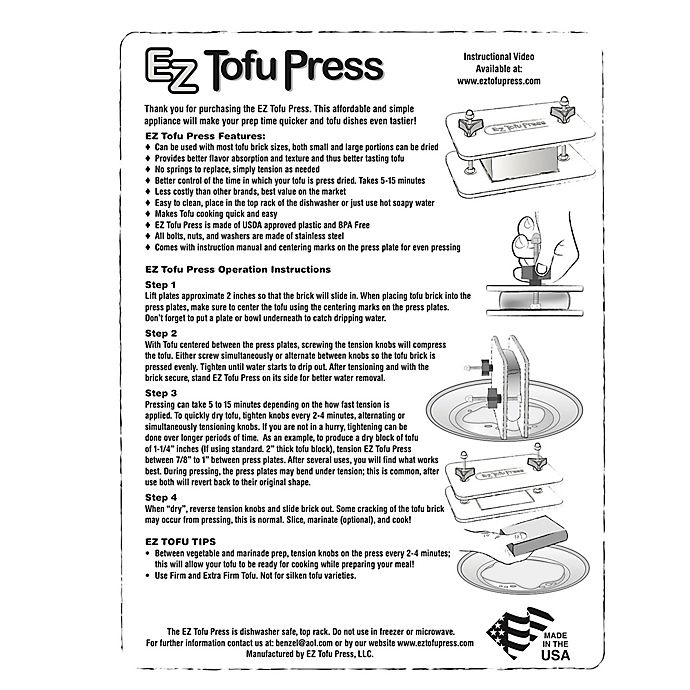 slide 6 of 6, Harold Import Co. EZ Tofu Press, 1 ct